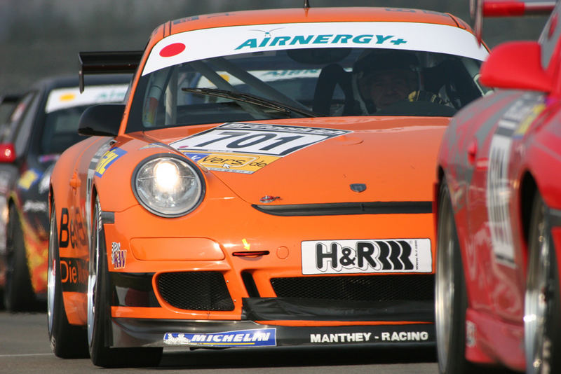 Manthey Cup Porsche im Gedränge