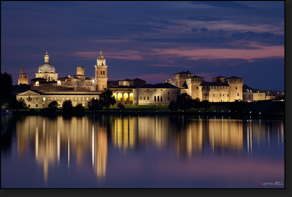 Mantua "Mantova" bei Nacht