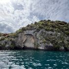 Maori Rock Carvings am Lake Taupo, Neuseeland 