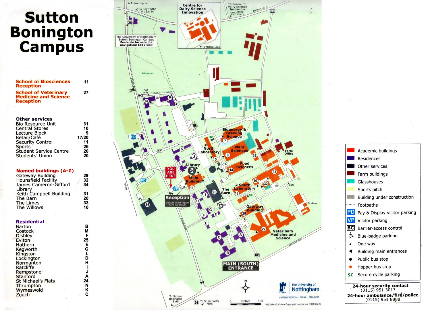 Map of the Campus 