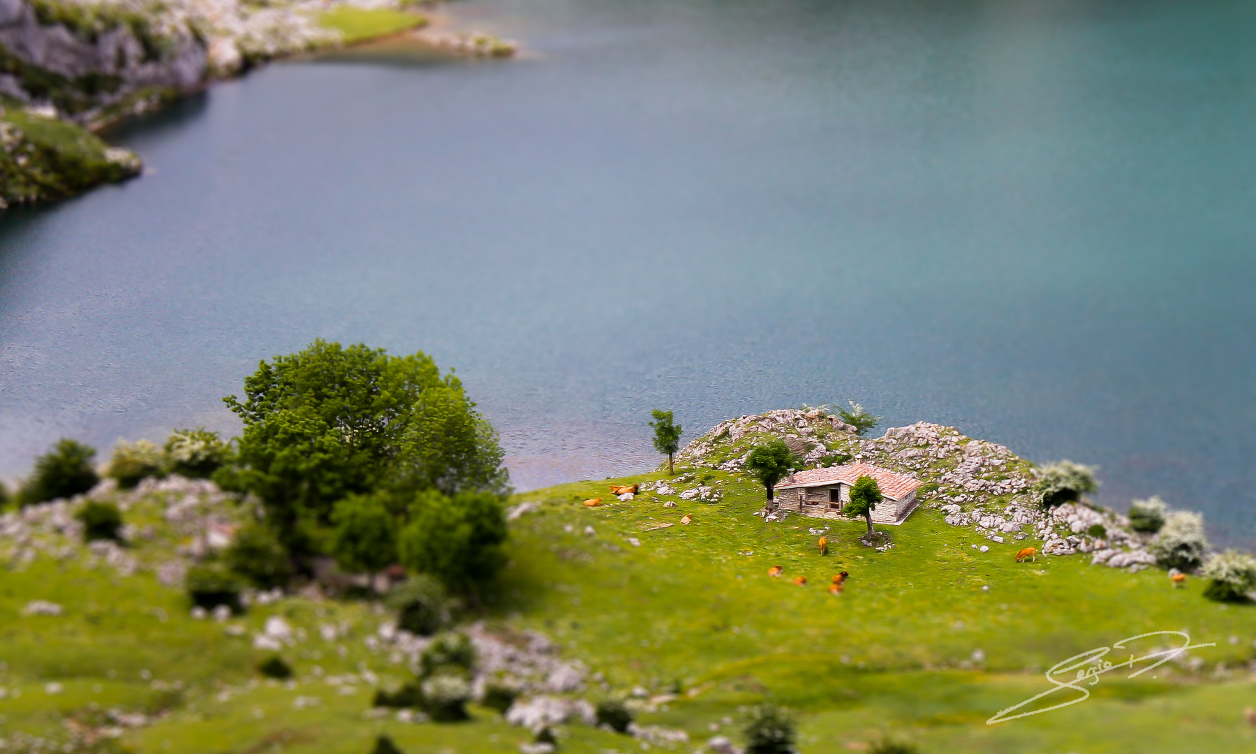 Maqueta de los lagos