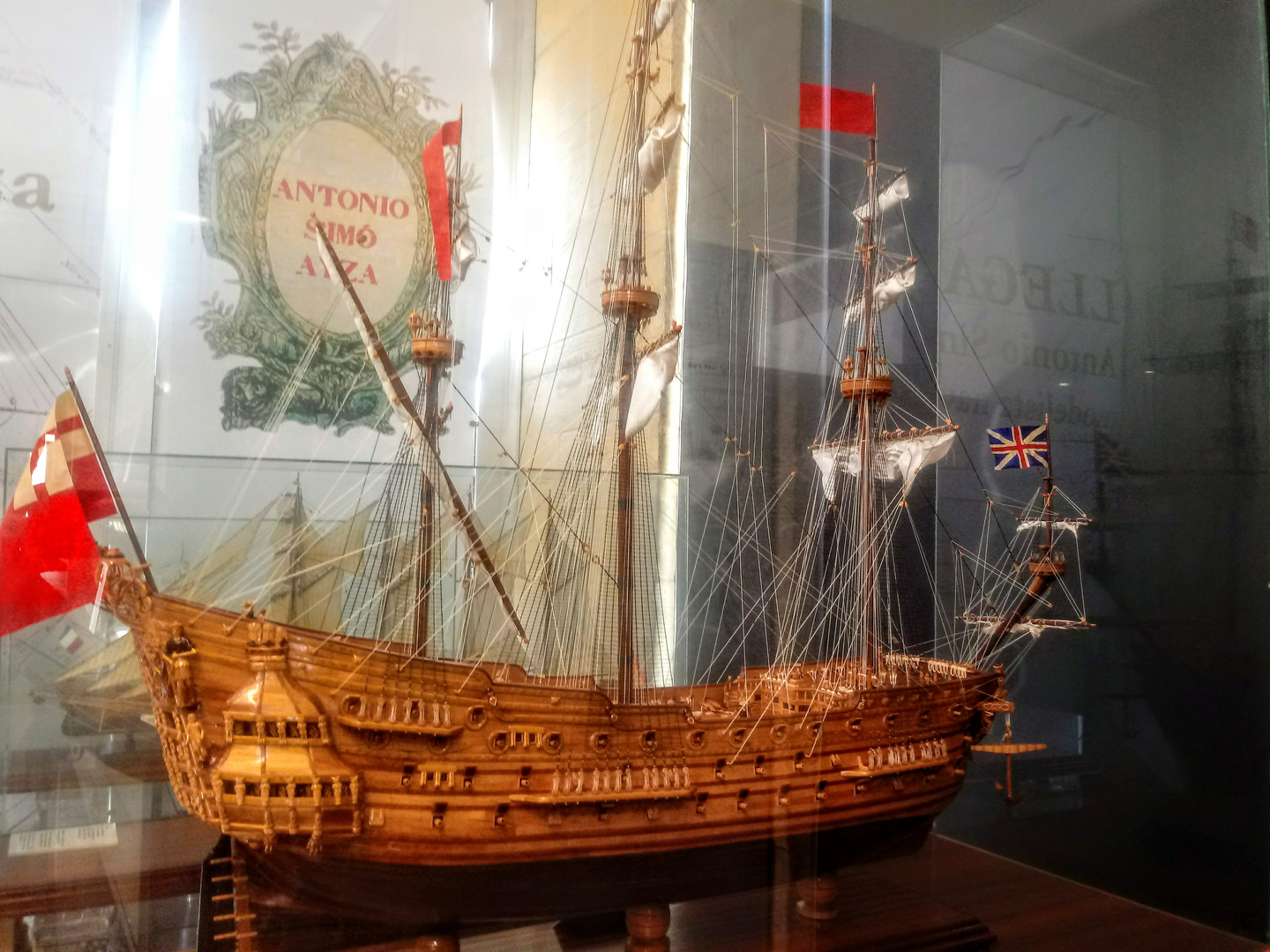 Maqueta naval en museo de Antonio Simó Ayza