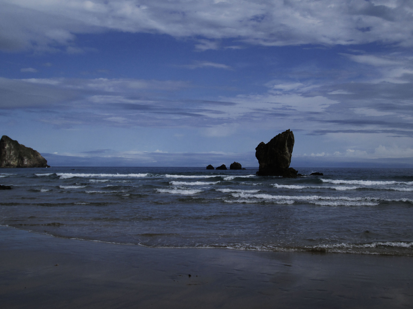 Mar cantabrico en Asturias