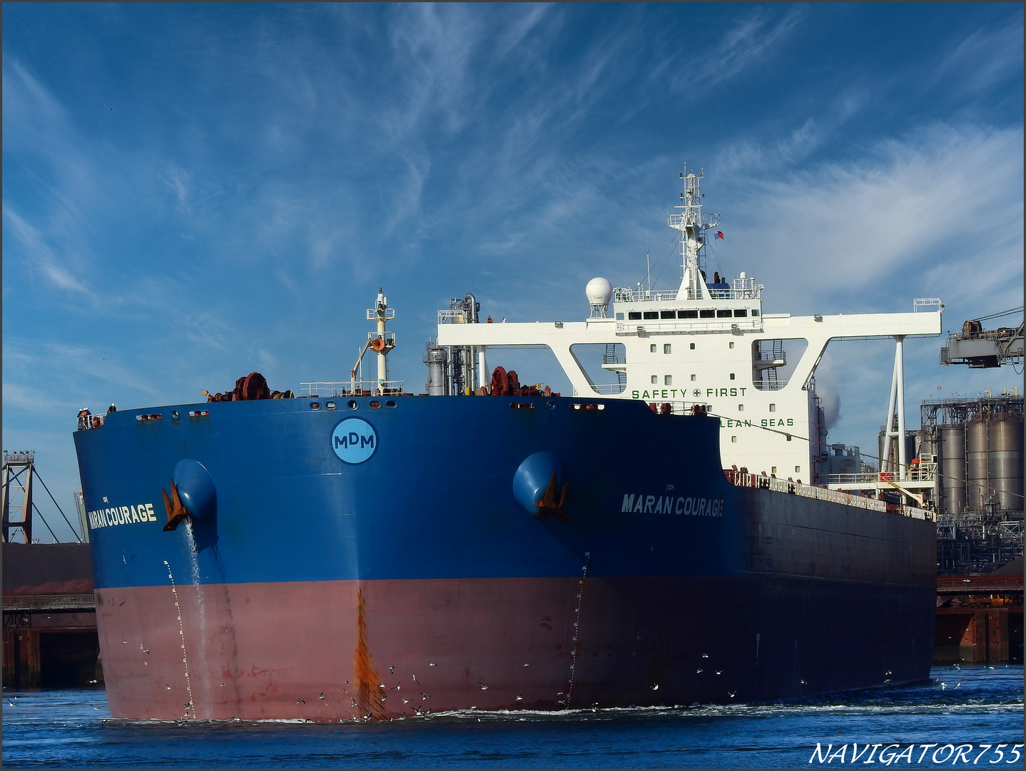 MARAN COURAGE, Crude Oil Tanker, Rotterdam