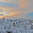 Marbach am Neckar bei Schnee und Sonnenschein ...