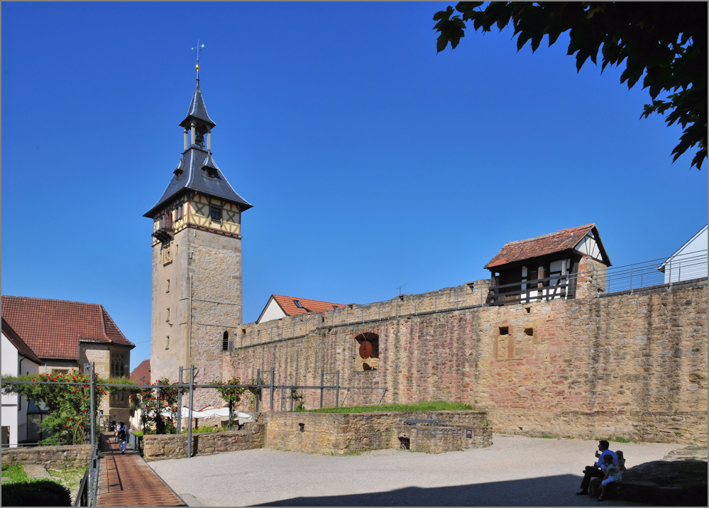 Marbach am Neckar Oberer Torturm Foto & Bild deutschland, europe