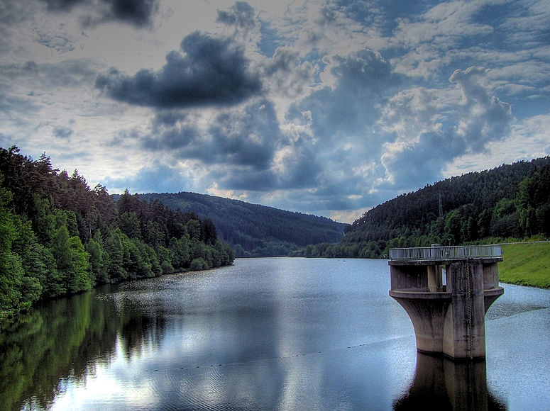 Marbach - Stausee im schönen Odenwald nähe Erbach