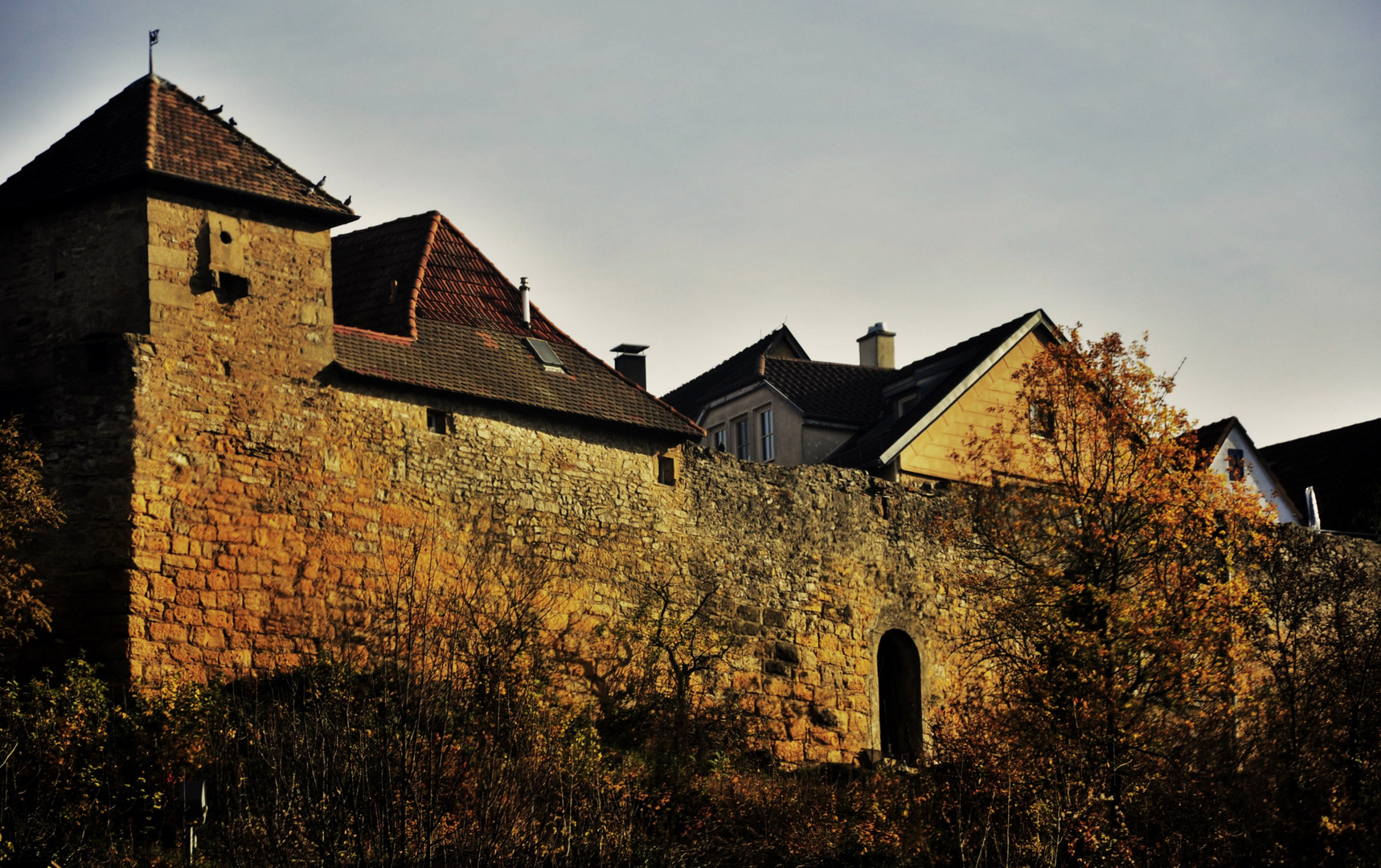 Marbacher Ansichten die alte Stadtmauer