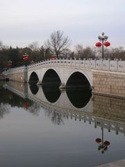 Marble bridge in Spring Festival time