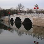 Marble bridge in Spring Festival time