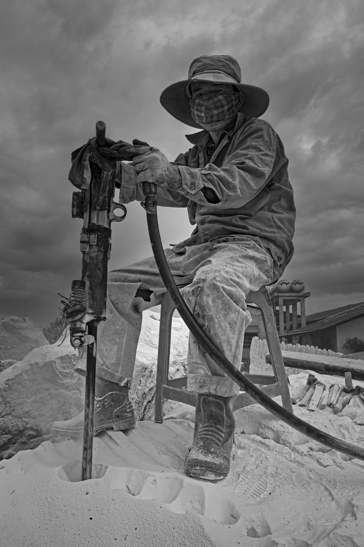 Marble worker