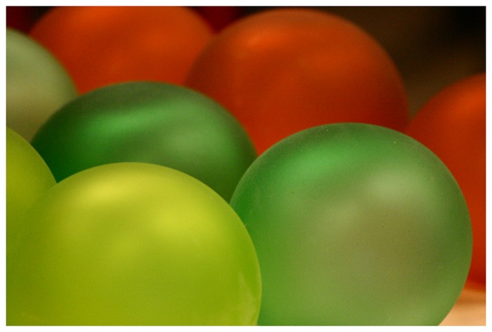 marbles at the glassblowers workshop