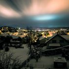 Marburg bei Nacht und Schnee