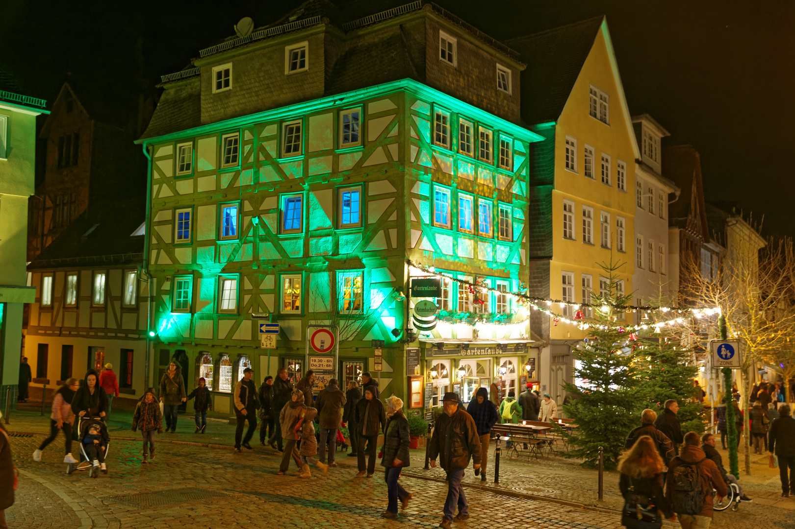 Marburg by night