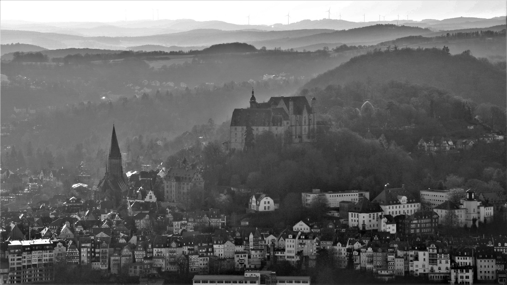 Marburg, monochrom