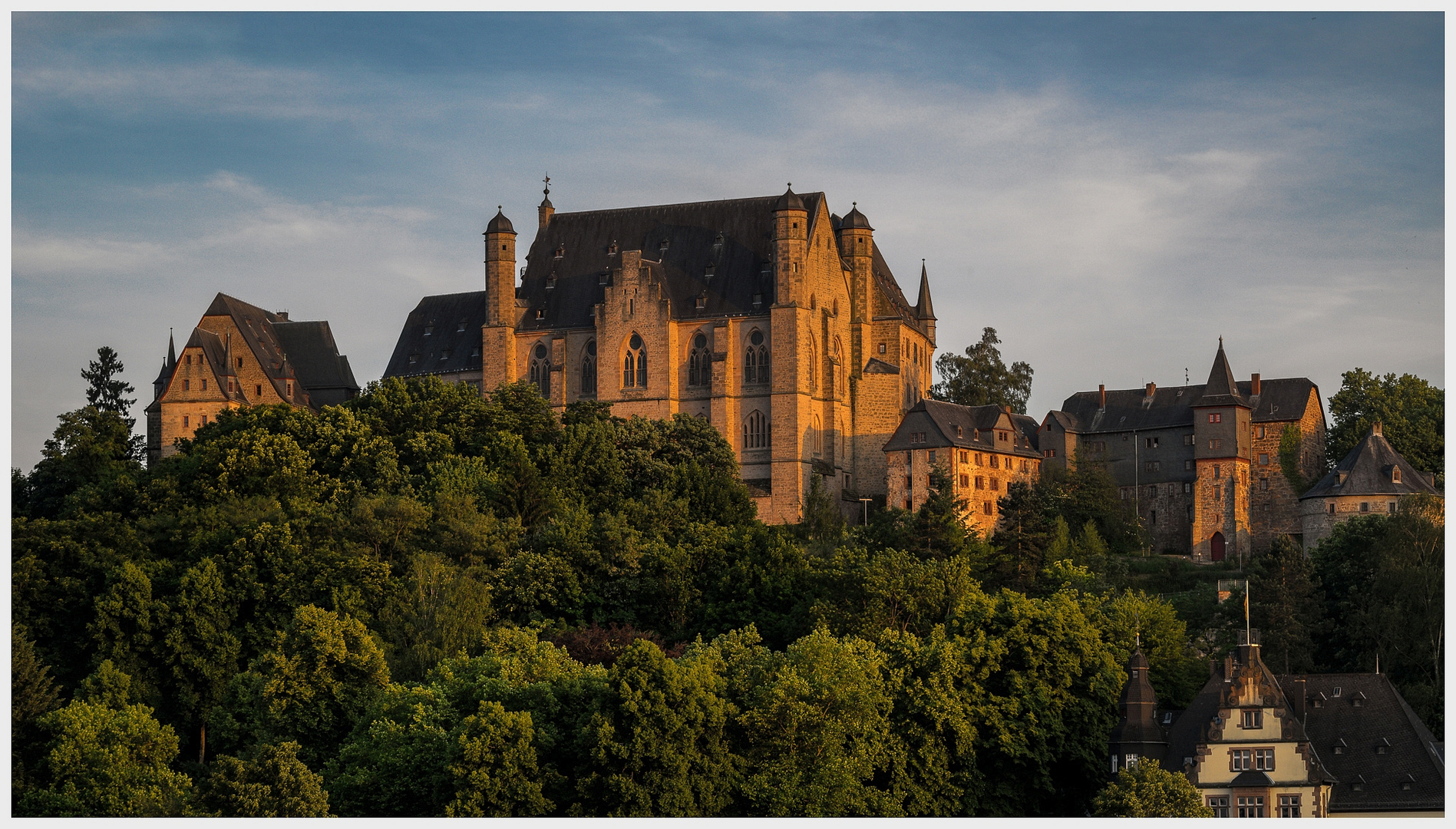 Marburger Landgrafenschloss Foto & Bild dokumentation, sommer