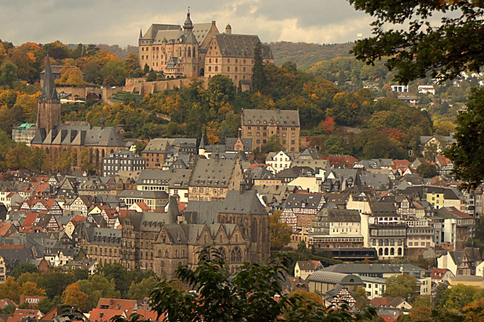 Marburger Landgrafenschloß mit Unikirche & Lutherkirche