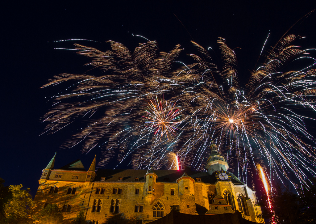 Marburger Schloss / Feuerwerk