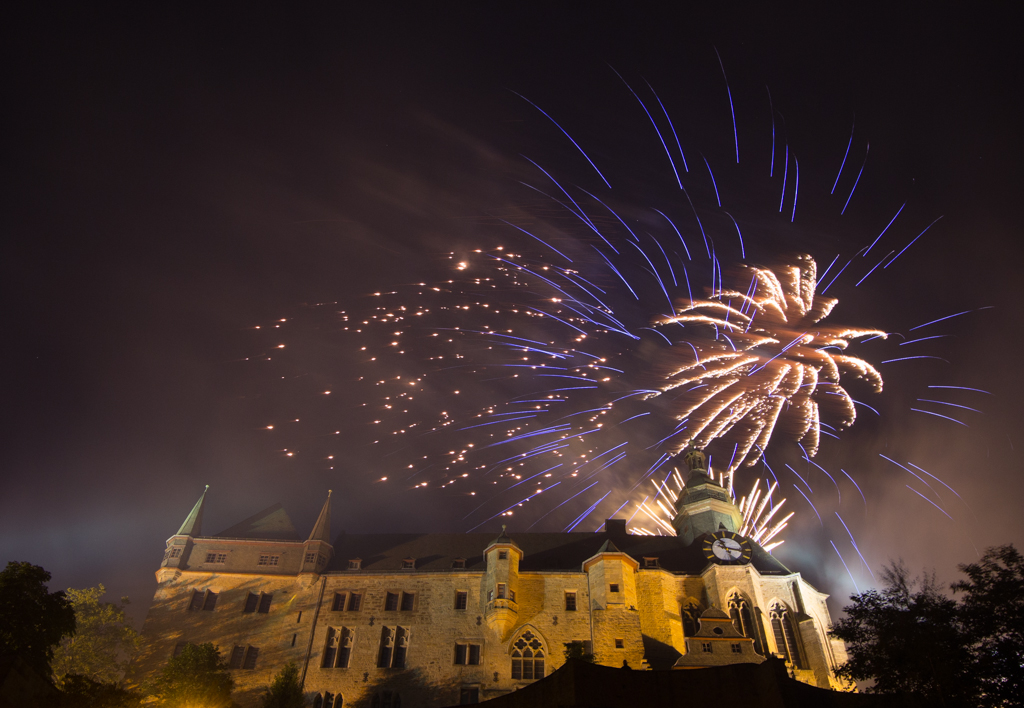 Marburger Schloss /Feuerwerk