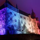 Marburger Schloss im Licht des Events "Marburg buy night"