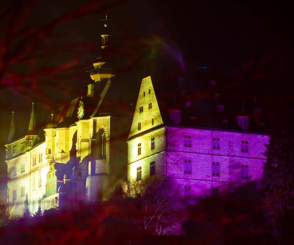 Marburger Schloß - Marburg b(u)y night 2008