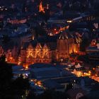 Marburger Stadt bei Nacht