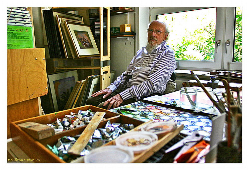 Marc Velten in seinem Atelier