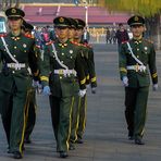 March of guards at Tian'anmen Square