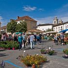 Marché aux fleurs à Nérac