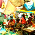 Marché aux fleurs en Inde