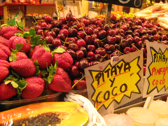 Marché couvert à Barcelone.