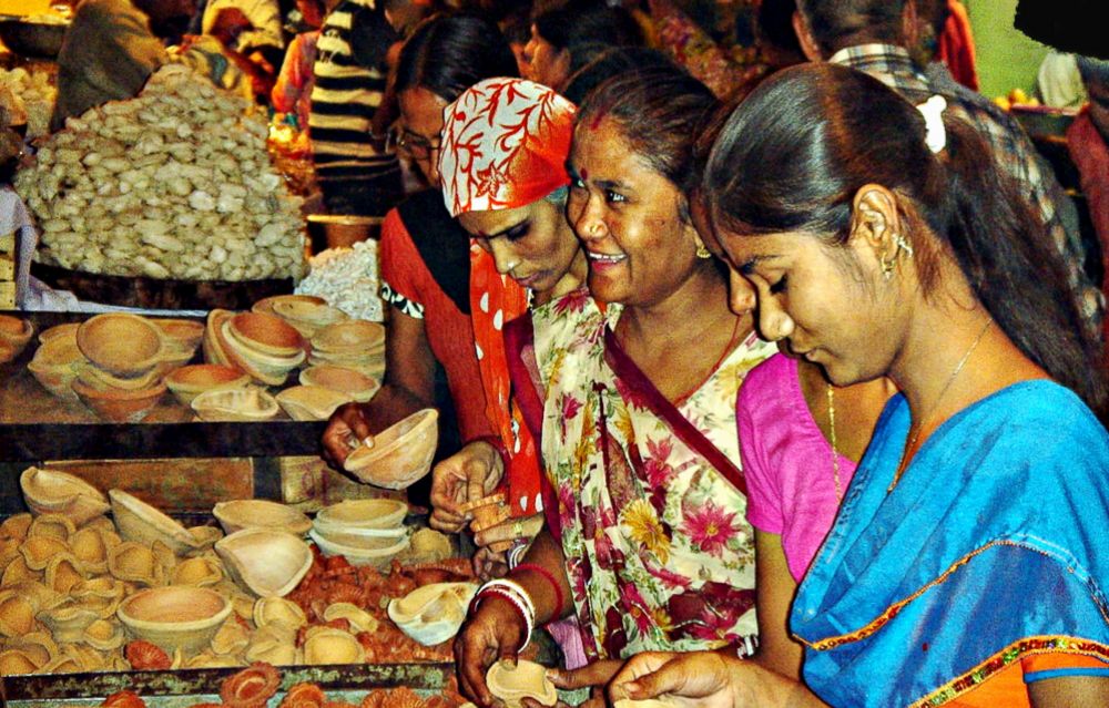 marché de nuit à Jodhpur