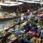 Marché flottant.