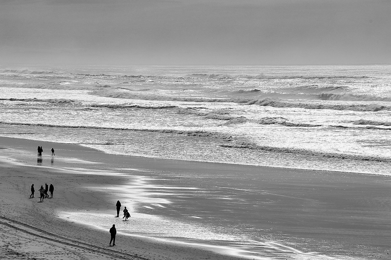 marcher sur la plage !