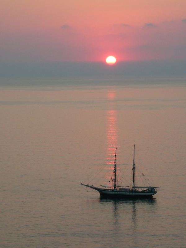 Mare al tramonto in Calabria