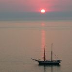 Mare al tramonto in Calabria