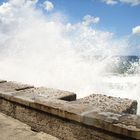 Mare in burrasca ad Acquacalda - Lipari