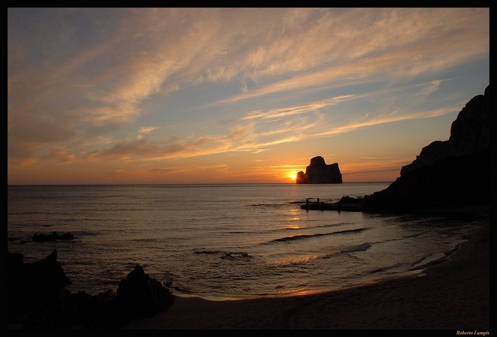 Mare, nuvole e tramonto