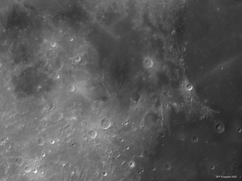 Mare Serenitatis und Tranquilitatis