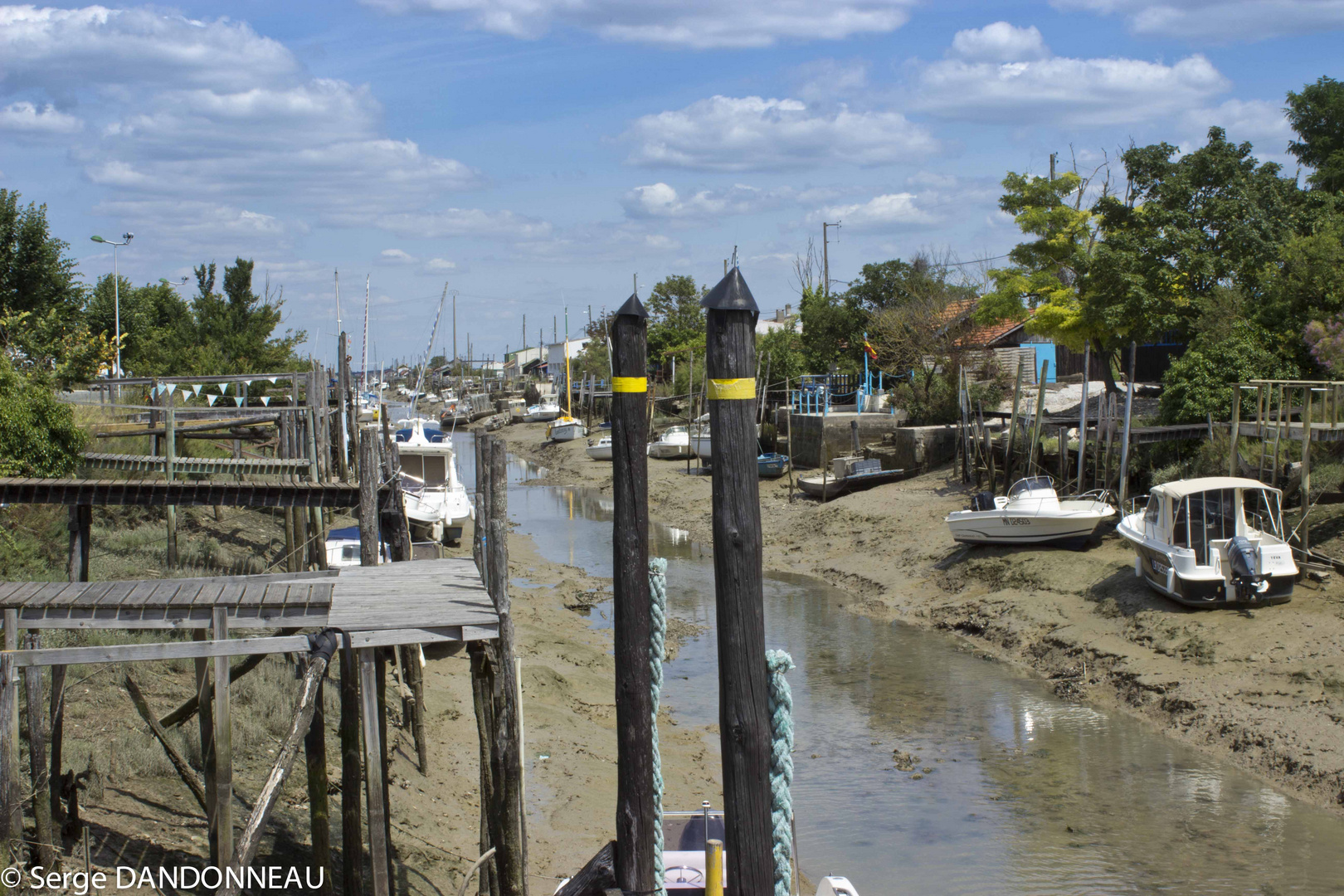 marée basse à La Tremblade