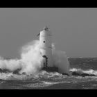 mareggiata al faro di Calasetta-Italy