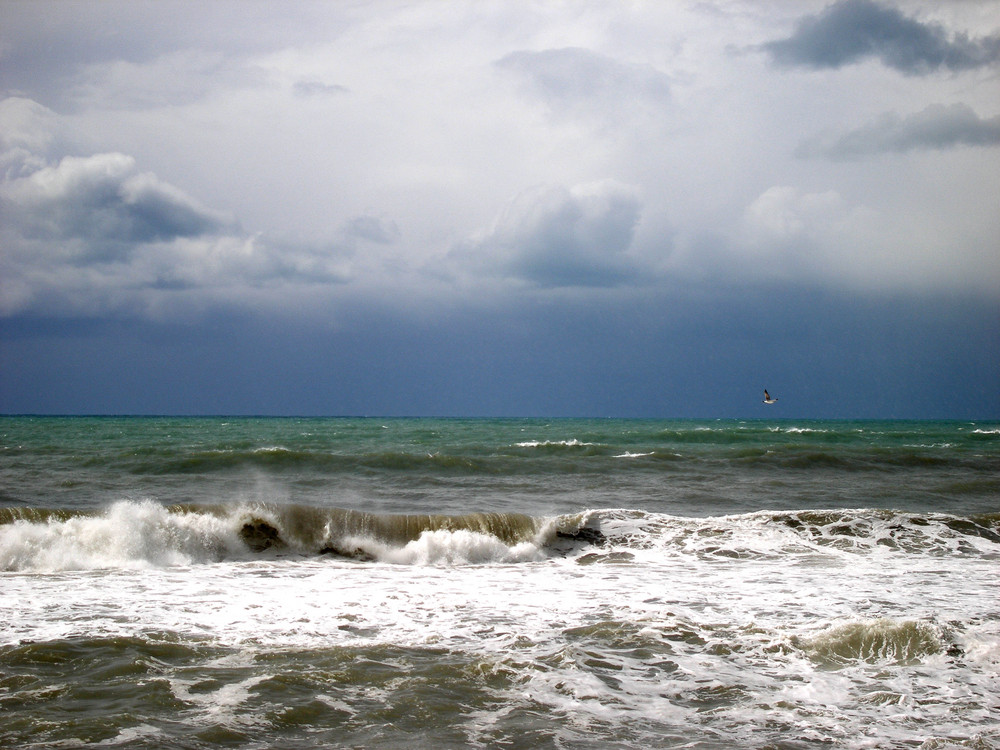 mareggiata nel golfo