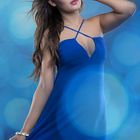 Maren in her blue dress