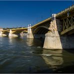 Margaretenbrücke, Budapest vom Schiff aus gesehen