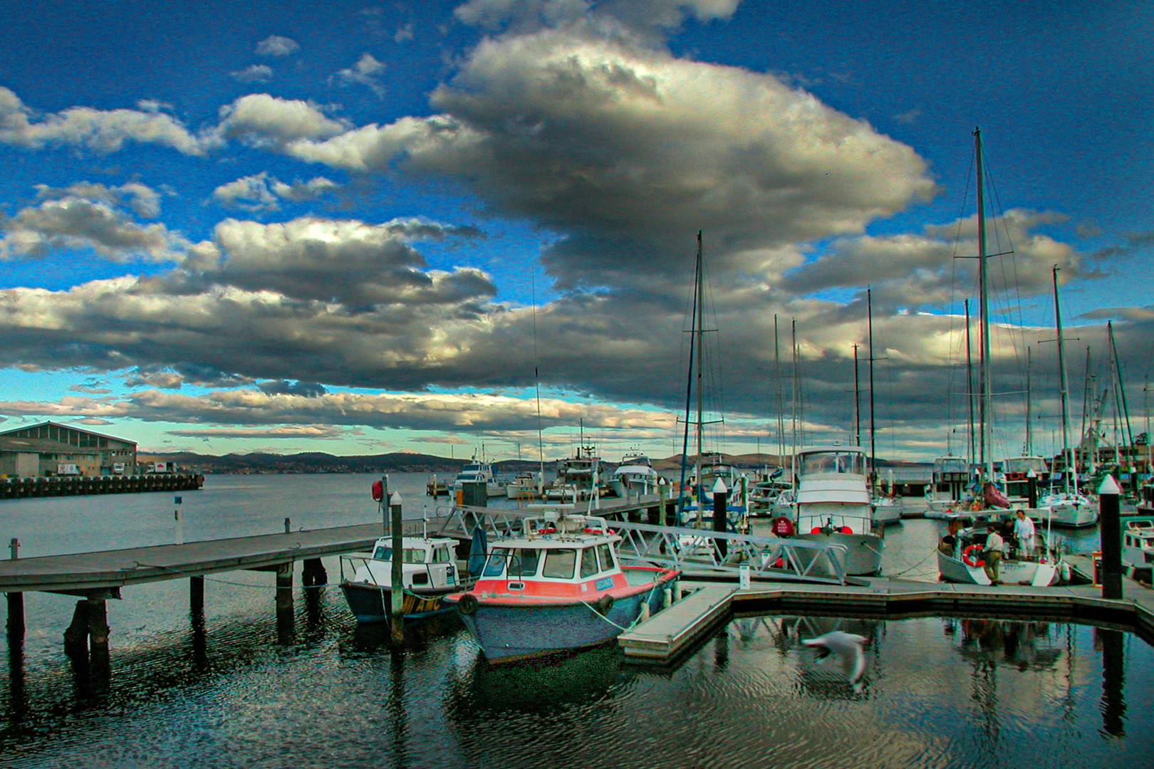 Margete Marina dock in Hobart