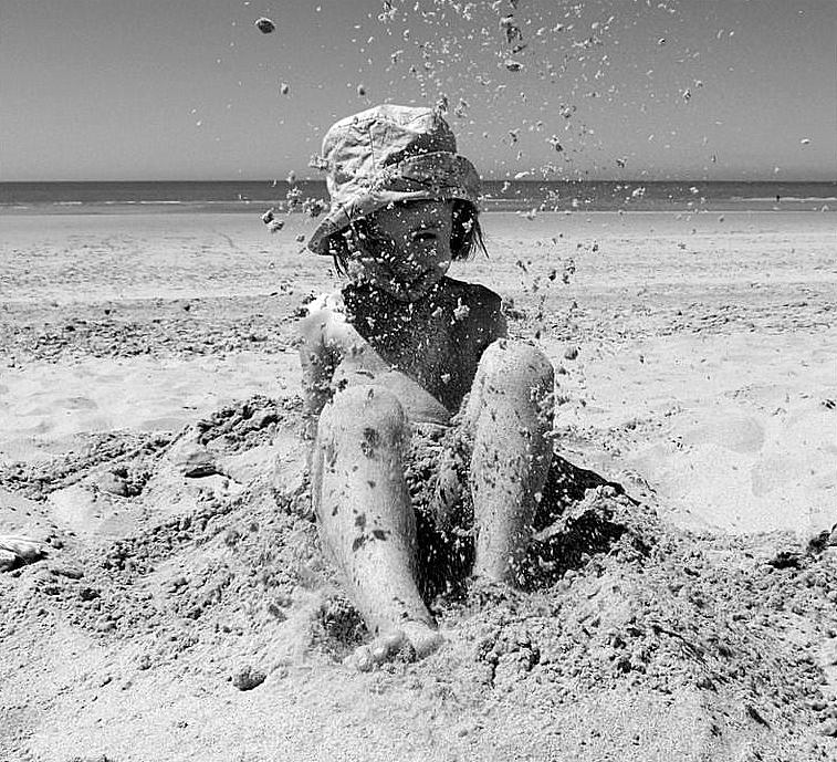 Margot à la plage..