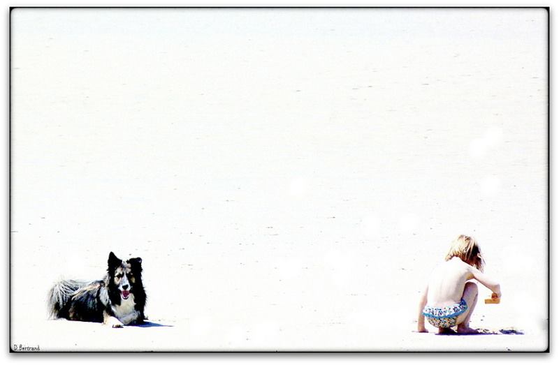 Margot et Ella à la plage...