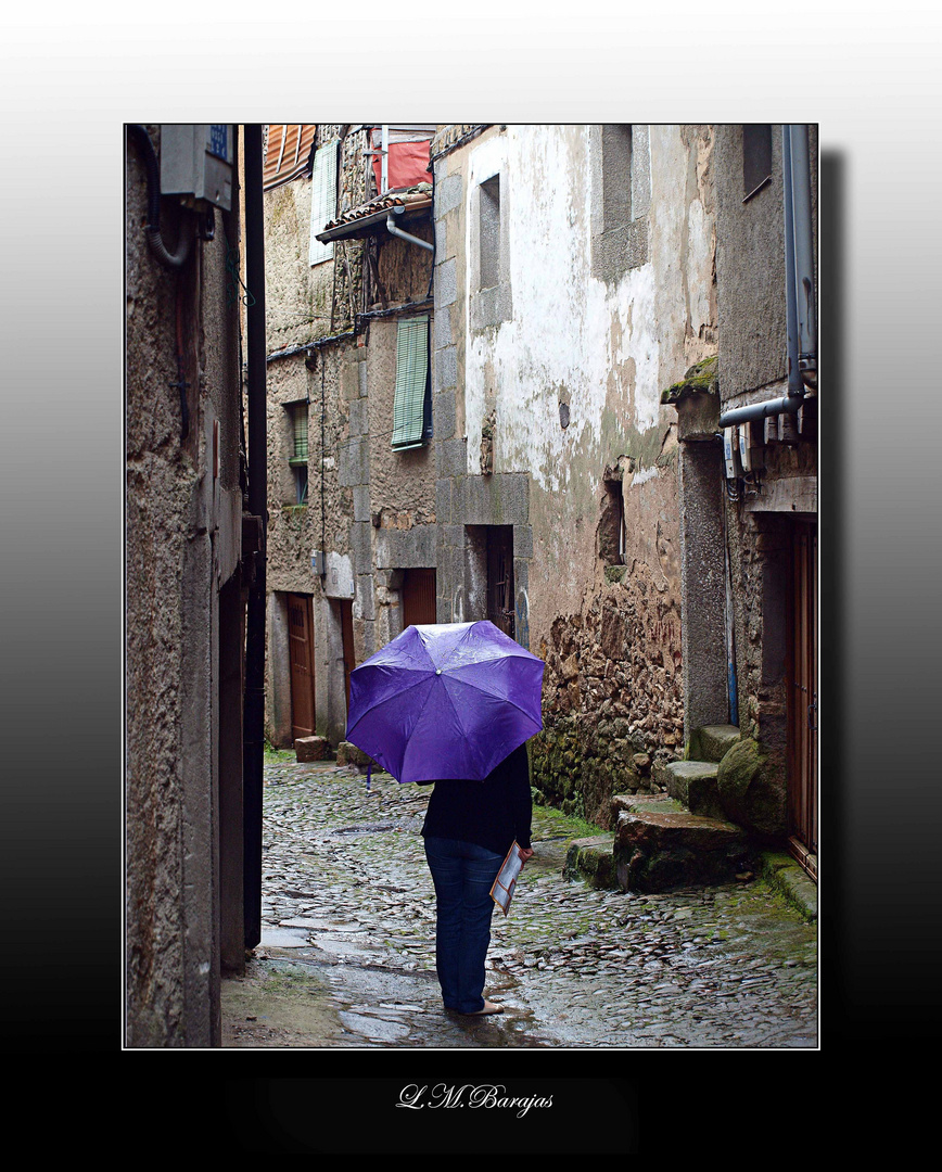 Maria bajo la lluvia