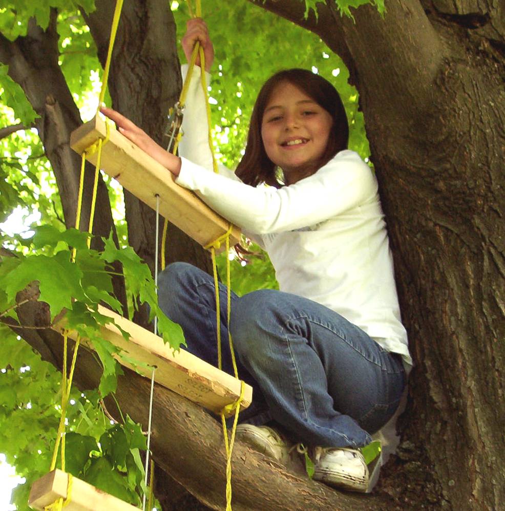 Maria , fearless tree climber