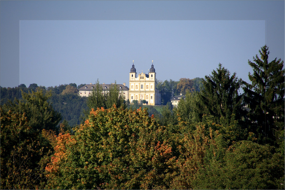 Maria Plain von der Salzach aus.